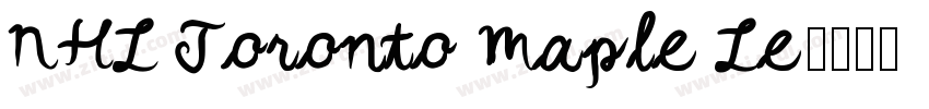 NHL Toronto Maple Le字体转换